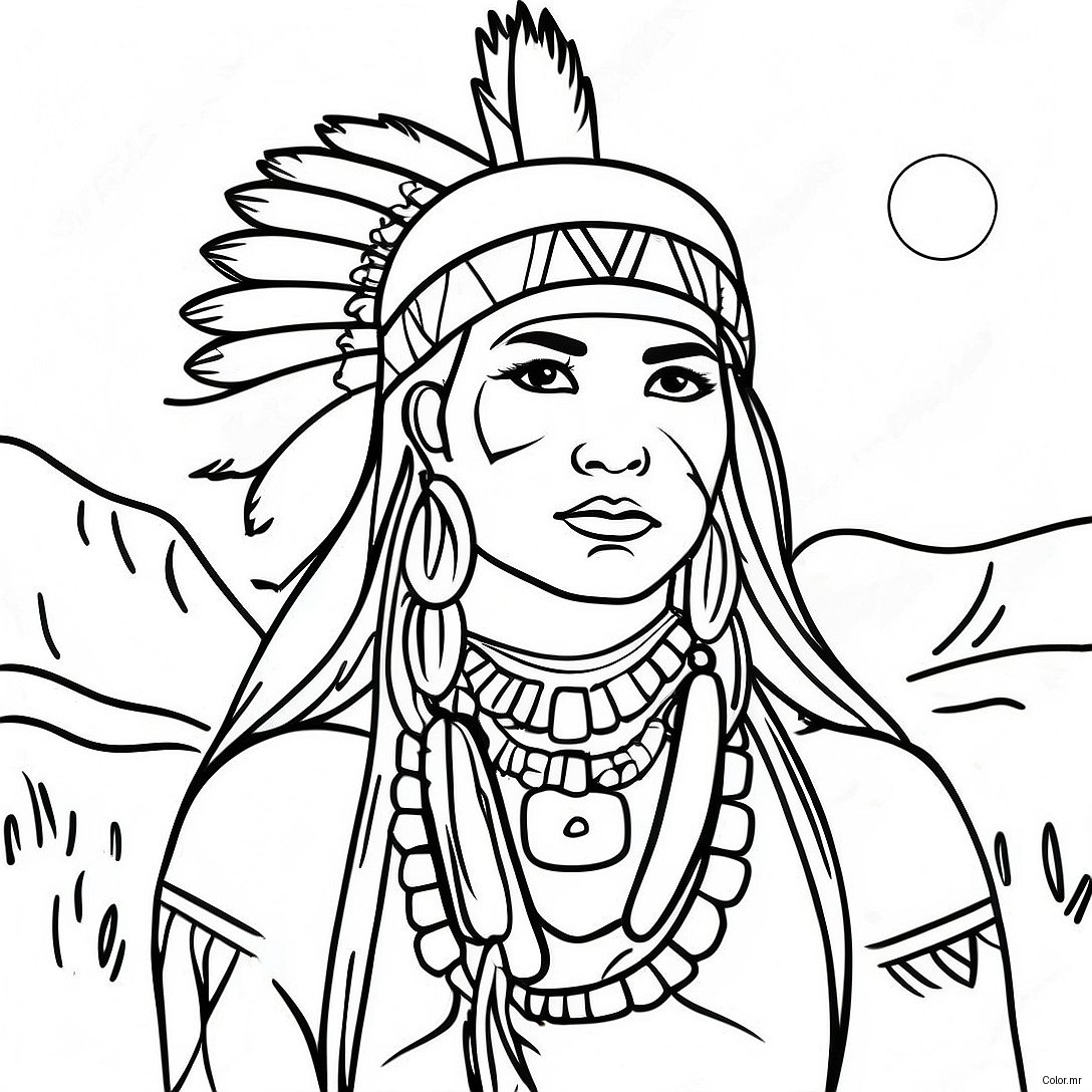 Oklahoma Native American Culture Coloring Page 40208 33345