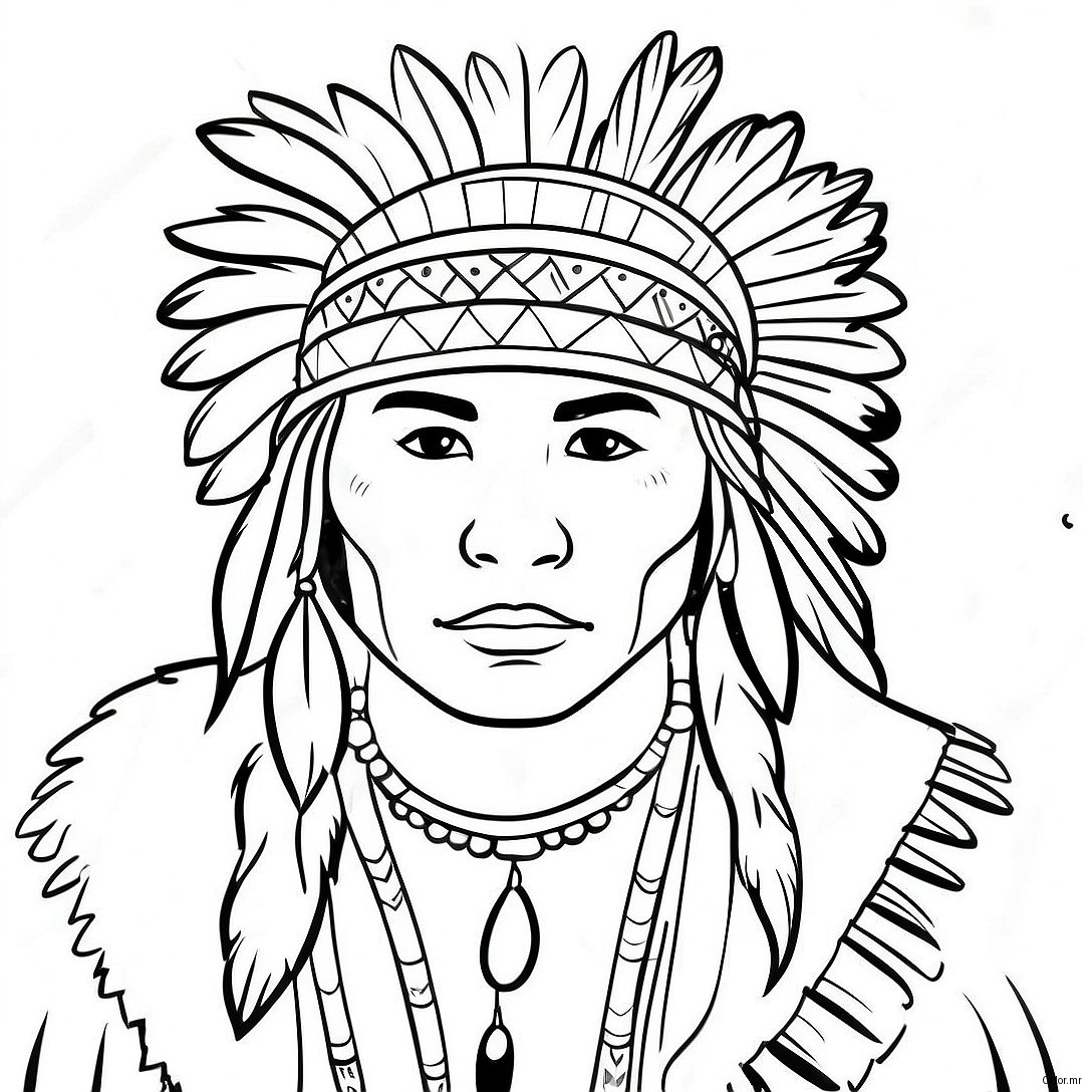 Oklahoma Native American Culture Coloring Page 40208 33348
