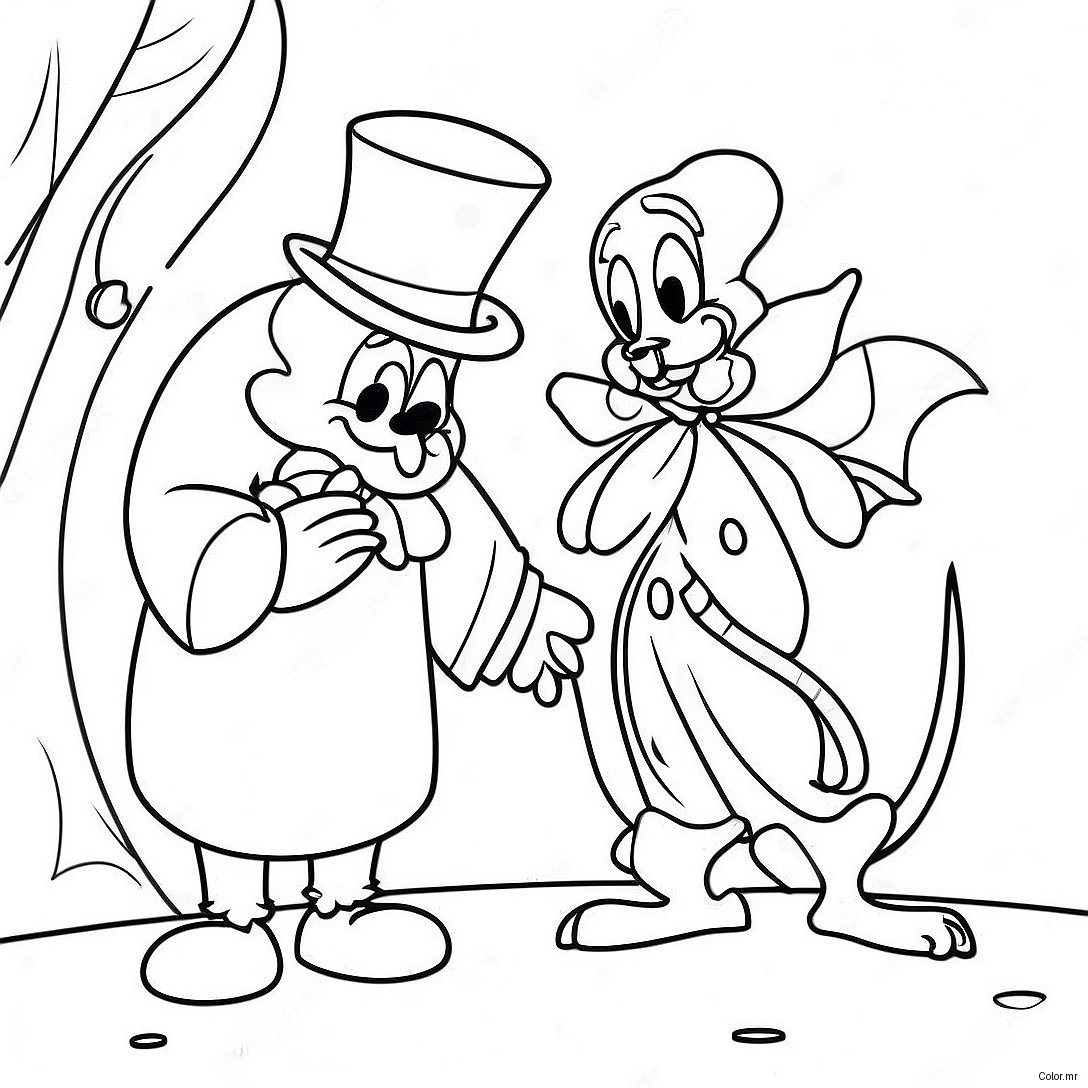 Scrooge And The Ghost Of Christmas Past Coloring Page 12708 10576