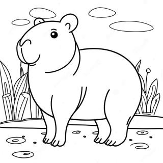 Capybara Ausmalbild 10016-8234