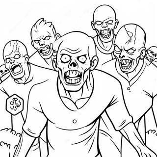 Zombies 3 Ausmalbilder