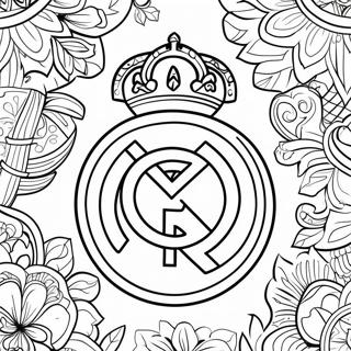 Real Madrid Logo Ausmalbild 10236-8409