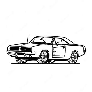 Dodge Charger Rennaktion Ausmalbild 1052-842