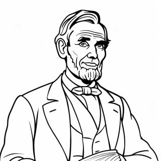 Abraham Lincoln Ausmalbild 10757-8820