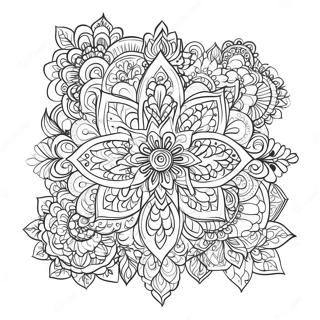 Aufwendige Rangoli Designs Ausmalbild 10808-8863