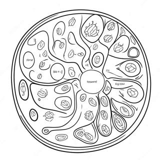 Pflanzenzellen Diagramm Ausmalbild 10817-8867