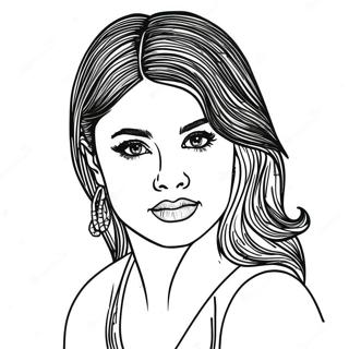 Selena Gomez Ausmalbild 10977-8993