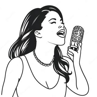 Selena Singt Auf Der Buhne Ausmalbild 10978-9000