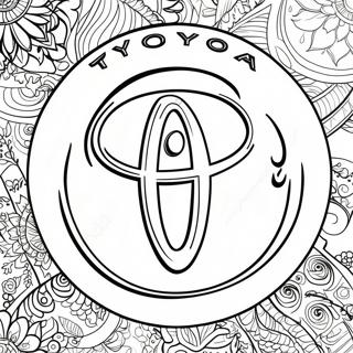 Toyota Logo Ausmalbild 11117-9115