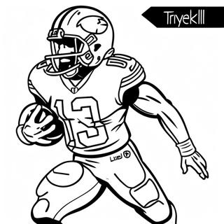 Tyreek Hill In Aktion Ausmalbild 1142-915