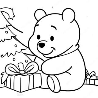 Winnie Puuh Weihnachtsausmalbild 11607-9507