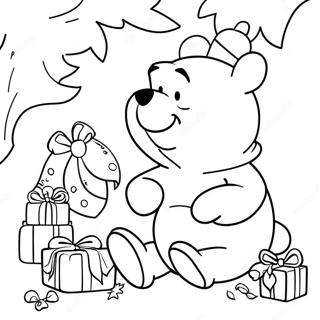 Winnie Puuh Weihnachtsausmalbild 11607-9508