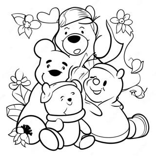 Festlicher Winnie Puuh Und Freunde Ausmalbild 11608-9511