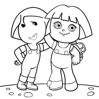 Dora Und Boots Ausmalbild 11847-9699