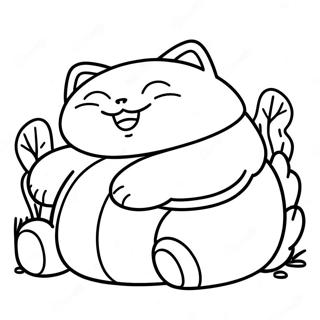 Snorlax Schlafend Ausmalbild 11907-9748