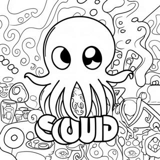 Squid Game Logo Ausmalbild 11917-9756