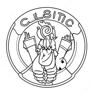 Celtics Logo Ausmalbild 11977-9804