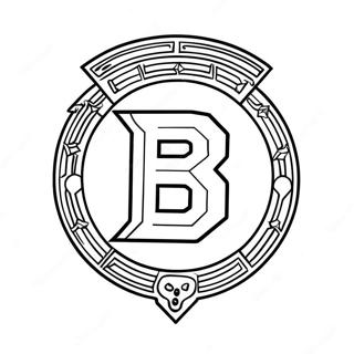 Bruins Logo Ausmalbild 12007-9828