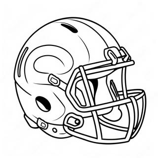 Buntes Football Helm Design Ausmalbild 12228-10183