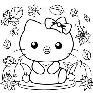 Hello Kitty Erntedank Ausmalbild 12447-10356