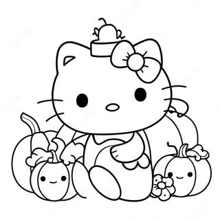 Hello Kitty Mit Kurbis Ausmalbild 12448-10357