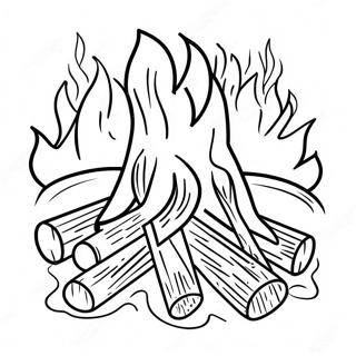 Lagerfeuer Ausmalbild 12487-10387