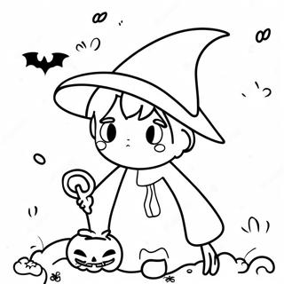 Anime Halloween Ausmalbilder