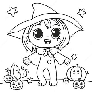 Anime Halloween Ausmalbild 12527-10419