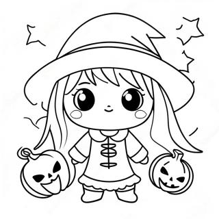 Anime Halloween Ausmalbild 12527-10420