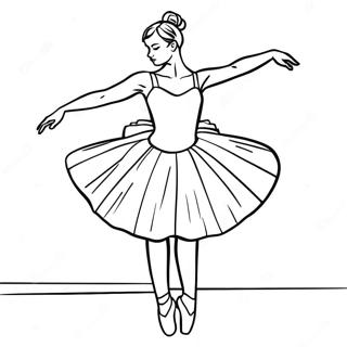 Realistische Ballerina Ausmalbild 12567-10459