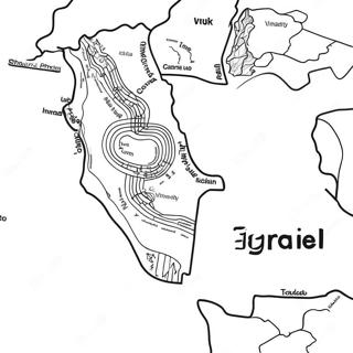 Israel Karte Ausmalbild 12617-10498