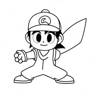 Ash Ketchum Pokemon Ausmalbild 12637-10516