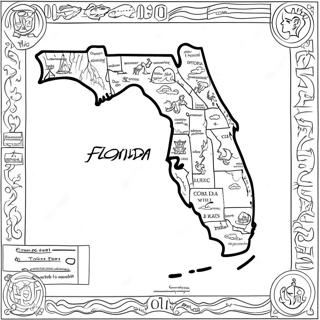 Florida Staatskarte Ausmalbild 12857-10686