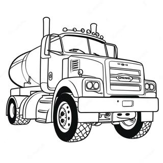 Diesel Lkw Ausmalbilder