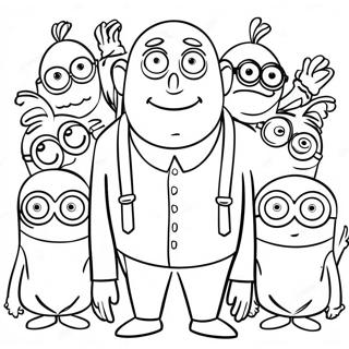 Gru Mit Minions Ausmalbild 12948-10761