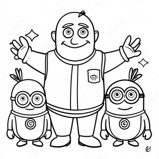 Gru Mit Minions Ausmalbild 12948-10762