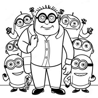 Gru Mit Minions Ausmalbild 12948-10763