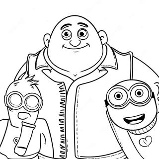 Gru Mit Minions Ausmalbild 12948-10764