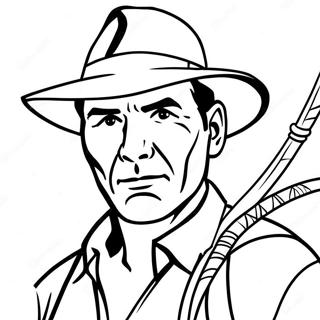 Indiana Jones Mit Peitsche Ausmalbild 12998-10802