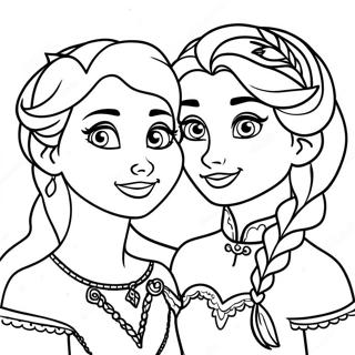 Elsa Und Anna Ausmalbilder