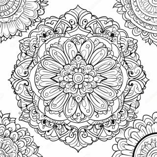 Beruhigendes Mandala Ausmalbild 1312-1052