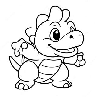 Bowser Jr In Einer Schelmischen Pose Ausmalbild 13268-11017