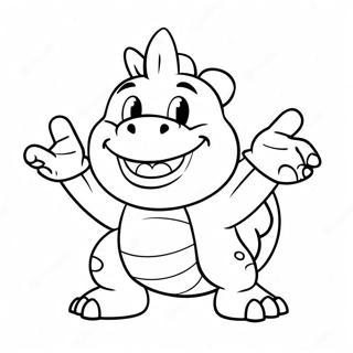 Bowser Jr In Einer Schelmischen Pose Ausmalbild 13268-11019