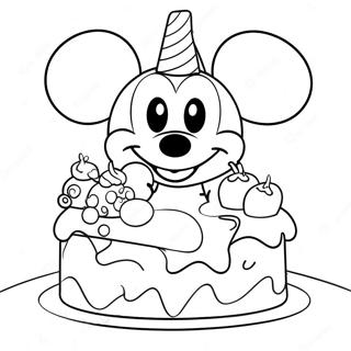Mickey Maus Geburtstag Malvorlagen