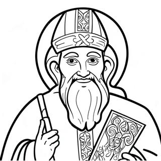 St Patrick Religioses Ausmalbild 13678-11336