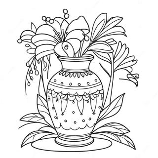 Vase Ausmalbilder