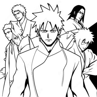 Bleach Anime Charaktere Ausmalbild 14118-11696