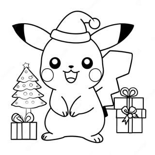 Weihnachts Pikachu Ausmalbild 14138-11710