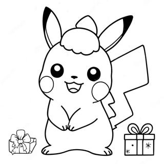 Weihnachts Pikachu Ausmalbild 14138-11711