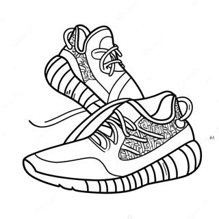 Yeezy Sneaker Design Ausmalbild 14200-11755